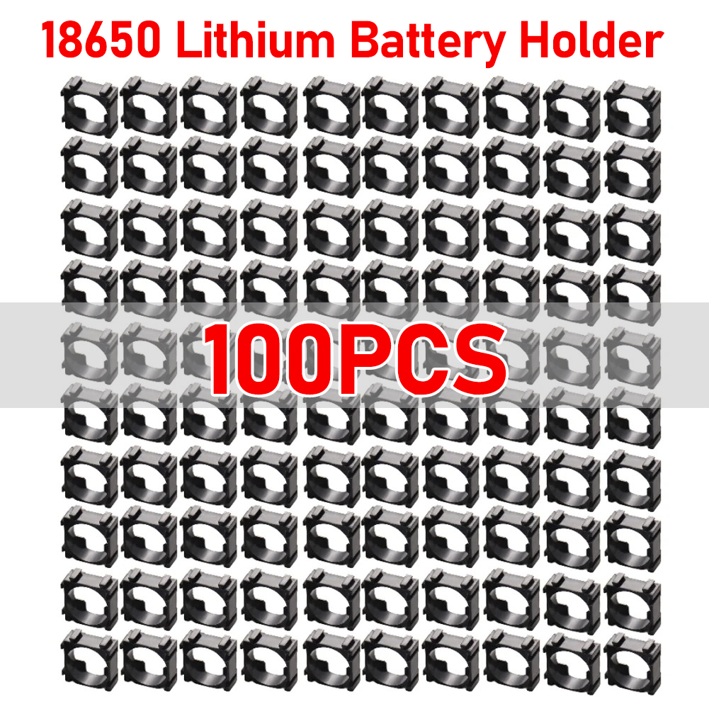 100-400 Stuks 18650 Lithium Batterij Houder Cilindrische Anti Trillingen Plastic Batterij Beugel Li-Ion Batterij Spacer Mobiele Holde: Overigen