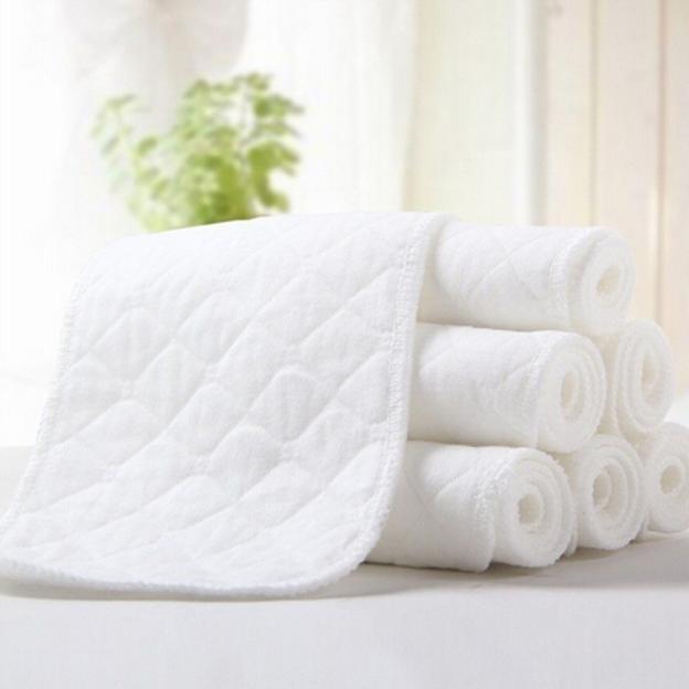 5pcs Baby Diapers Bamboo Eco Cotton Diapers Nappy Baby Comfortable And Soft Washable Cotton Reusable Diapers Biodegradavel