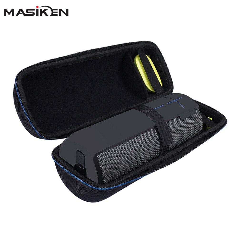 MASiKEN EVA Draagbare Carry Storage hard Case voor Logitech UE Megaboom Bluetooth Luidspreker en Lader Tas Houder Rits Zakje
