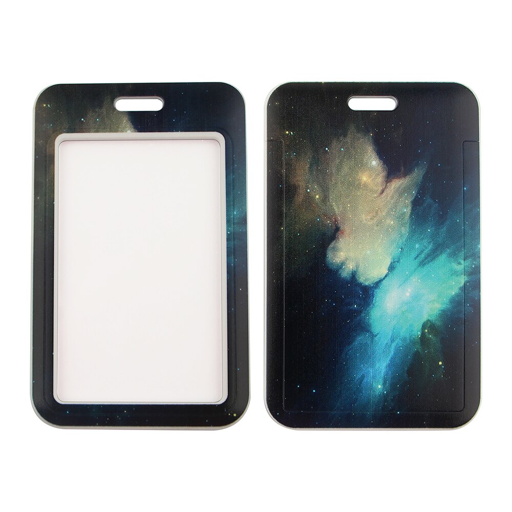 CB431 Starry Sky Art Lanyard Card Holder Student Hanging Neck Phone Lanyard Badge Subway Access Card Holder Office Accessories: 2