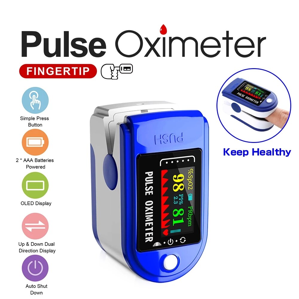 Batterij Type Bloed Zuurstof SPO2 Pr Hartslag Monitoring Oximeter, non-contact Menselijk Lichaam Temperatuur Meten Oor Thermometer: type1