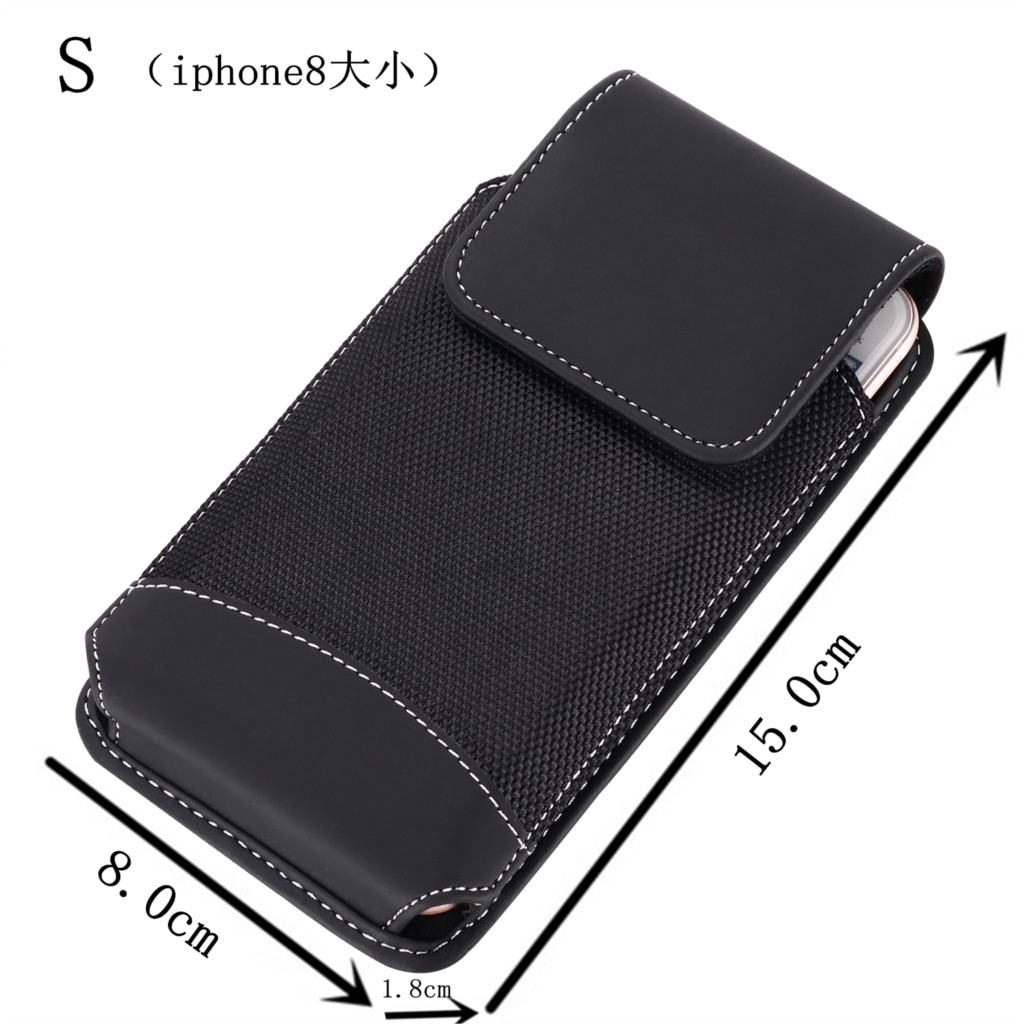 Pochette téléphone universel pour iphone 12 Samsung Note 20 Ultra xiaomi POCO X3 moto LG Nokia oneplus enim ceinture pince étui taille sac: S