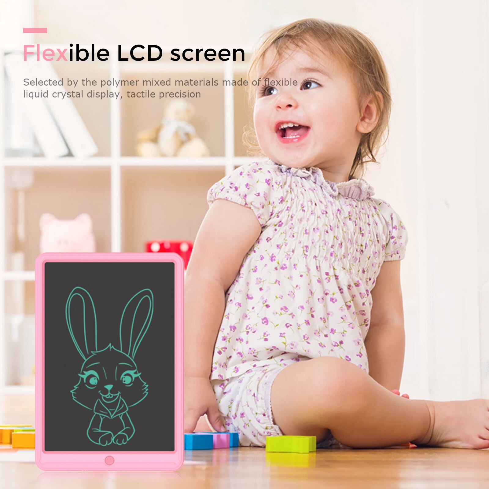 13/10in LCD Writing Tablet Split Screen Electronic Drawing Board Ruler Mouse Pad Electronic Ultra-thin Graphic Board