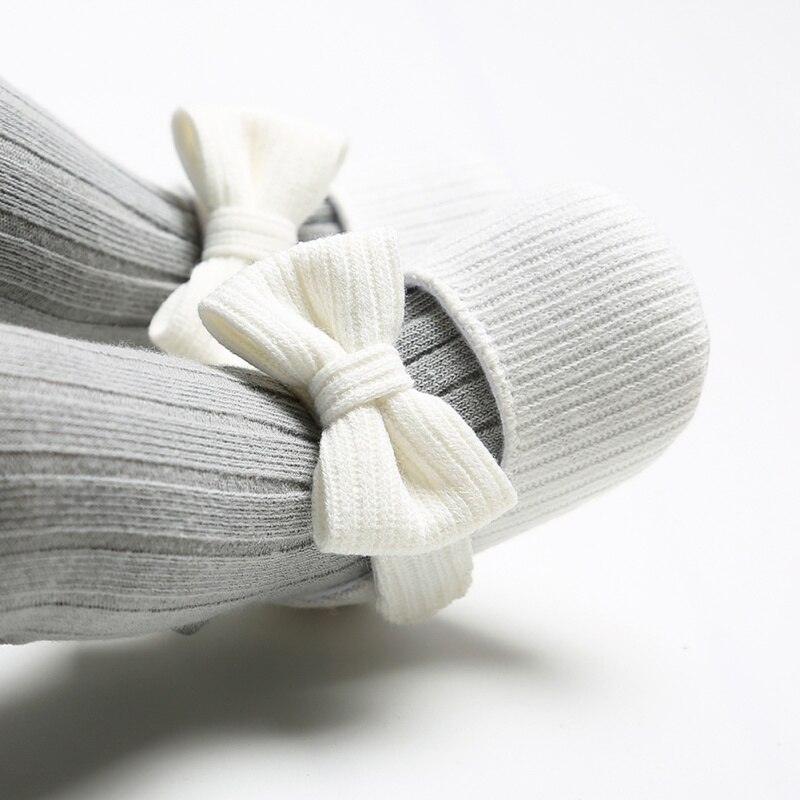 Leuke Herfst Meisje Anti-Slip Toevallige Wandelschoenen Boog Sneakers Zachte Zolen Eerste Wandelaars