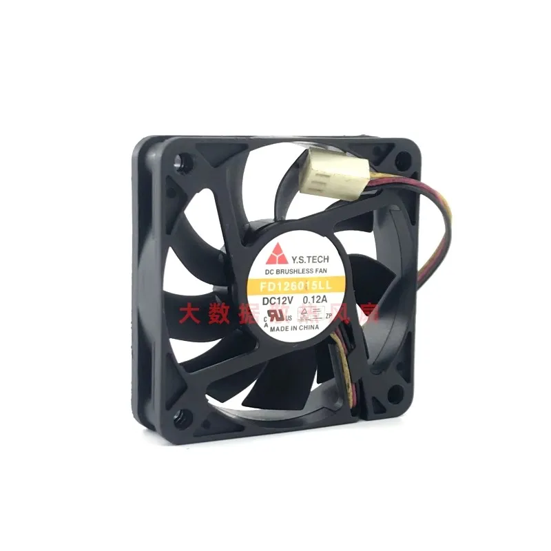 Fan for Y.S.TECH FD126015LL 6015 DC12V 0.12A Silent Cooling Fan 6CM 60*60*15mm