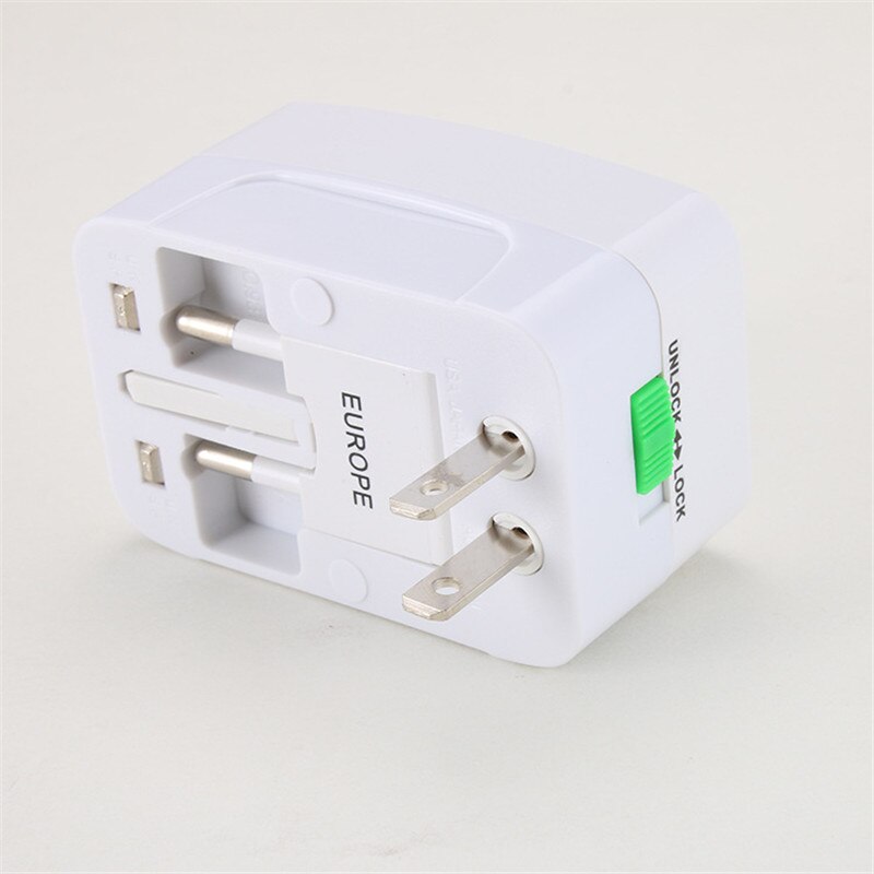 All In One Universal International Plug Adapter Port World Travel AC Power Charger Adaptor with AU US UK EU Converter Plug