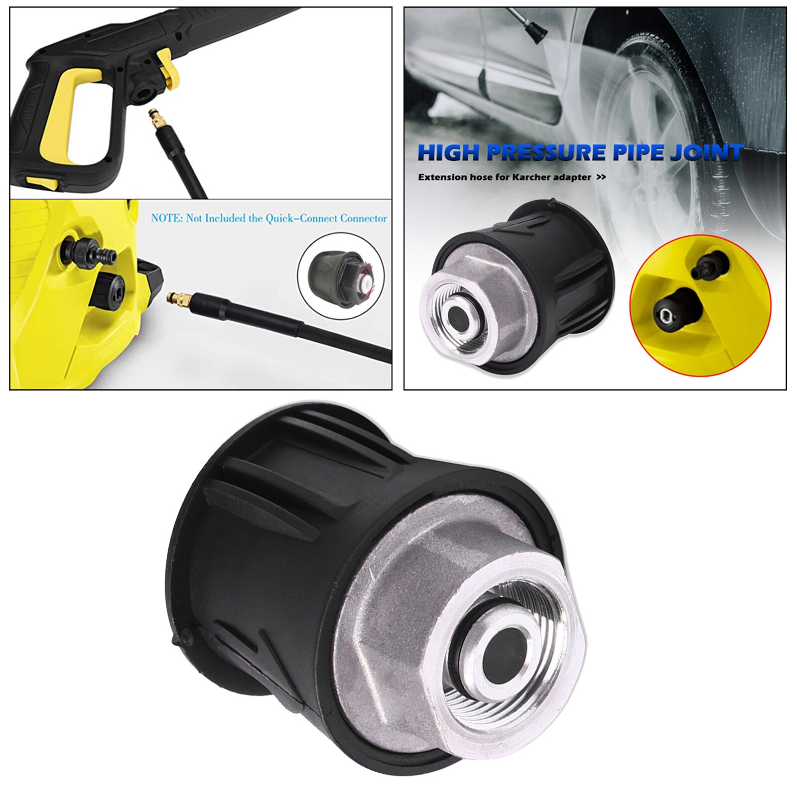 High Pressure Washer Hose Adapter M22 Connector Converter Power Washer Fitting for Washer Hose Accessories