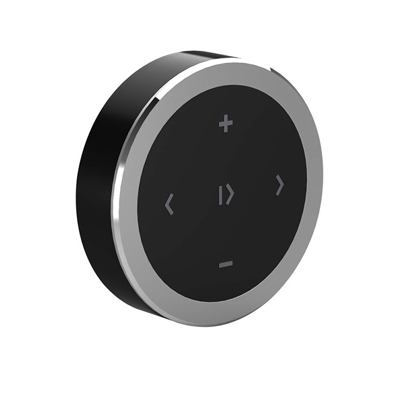 Car Motorcycle Steering Wheel Music Player Controller Music Buttons Wireless BT Remote Control Media Button for iOS/Android: Yellow