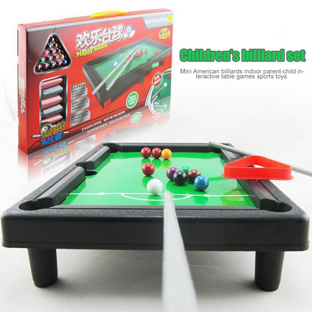 Mini Billiards Toy Set Home Party Parent Child Interaction Game Educational Toys abletop Pool Set Famil Party Billiards Game