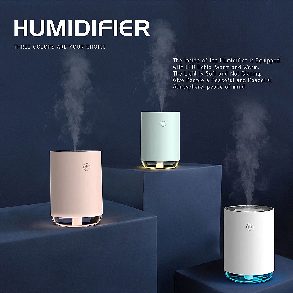 Humidificador de aromaterapia portátil, minidifusor de aceites esenciales para coche, humidificador de Aroma ultrasónico con USB, y la Oficina para el hogar, 250ml