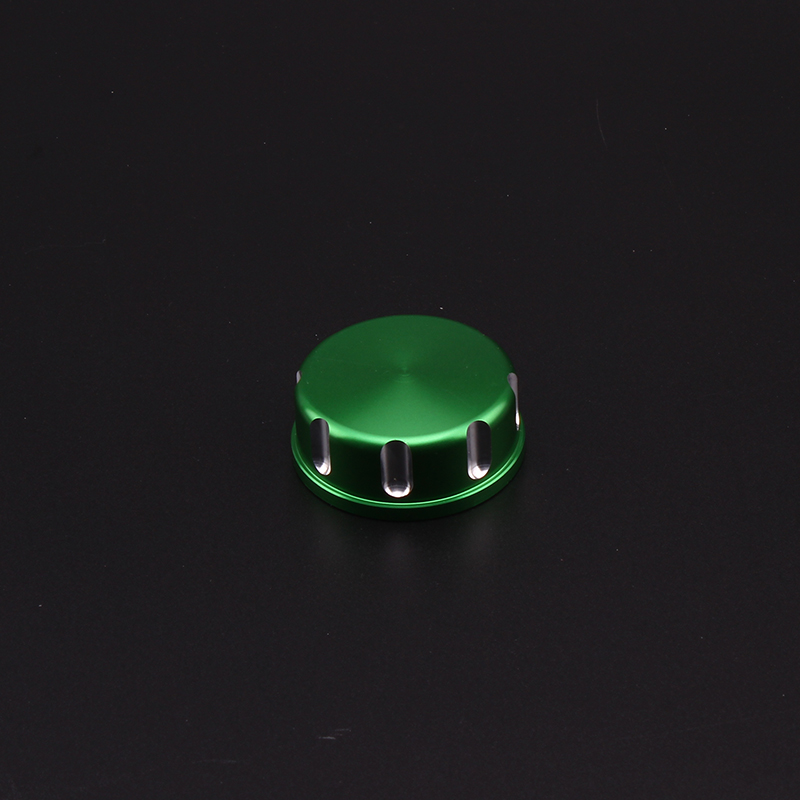 Motorfiets Plastic Water Koelvloeistof Reservoir Tank Cnc Caps Koelvloeistof Reservoir Tank Radiator Overloop Voor Kawasaki KLX250 Klx 250: Green Cap