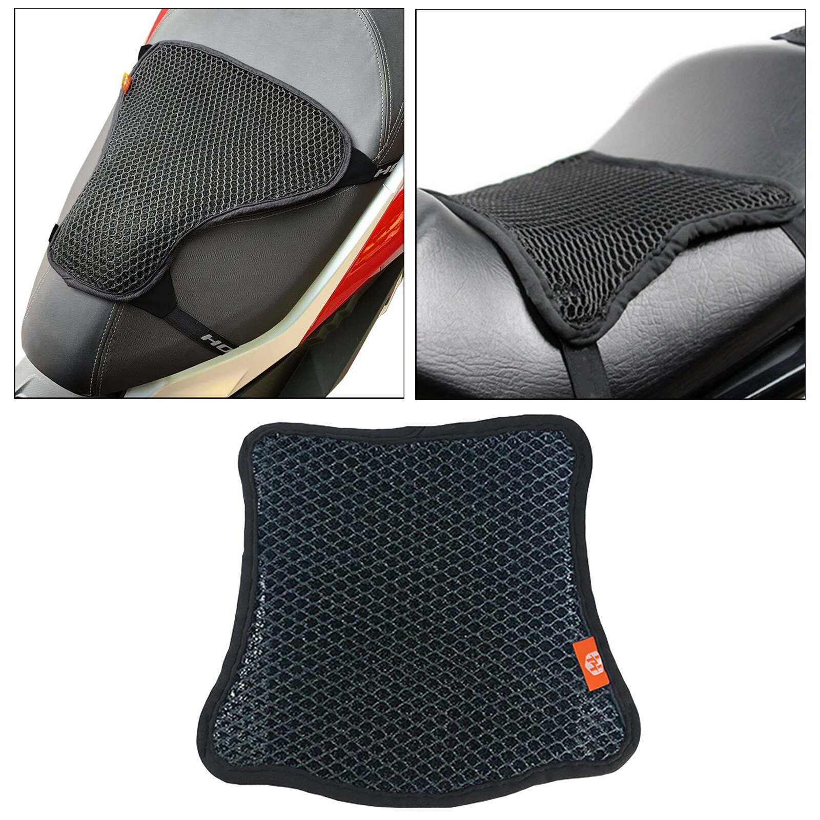 Motorcycle Seat Cushion Pad Butt Protector Breathable Cruiser Sport Saddles