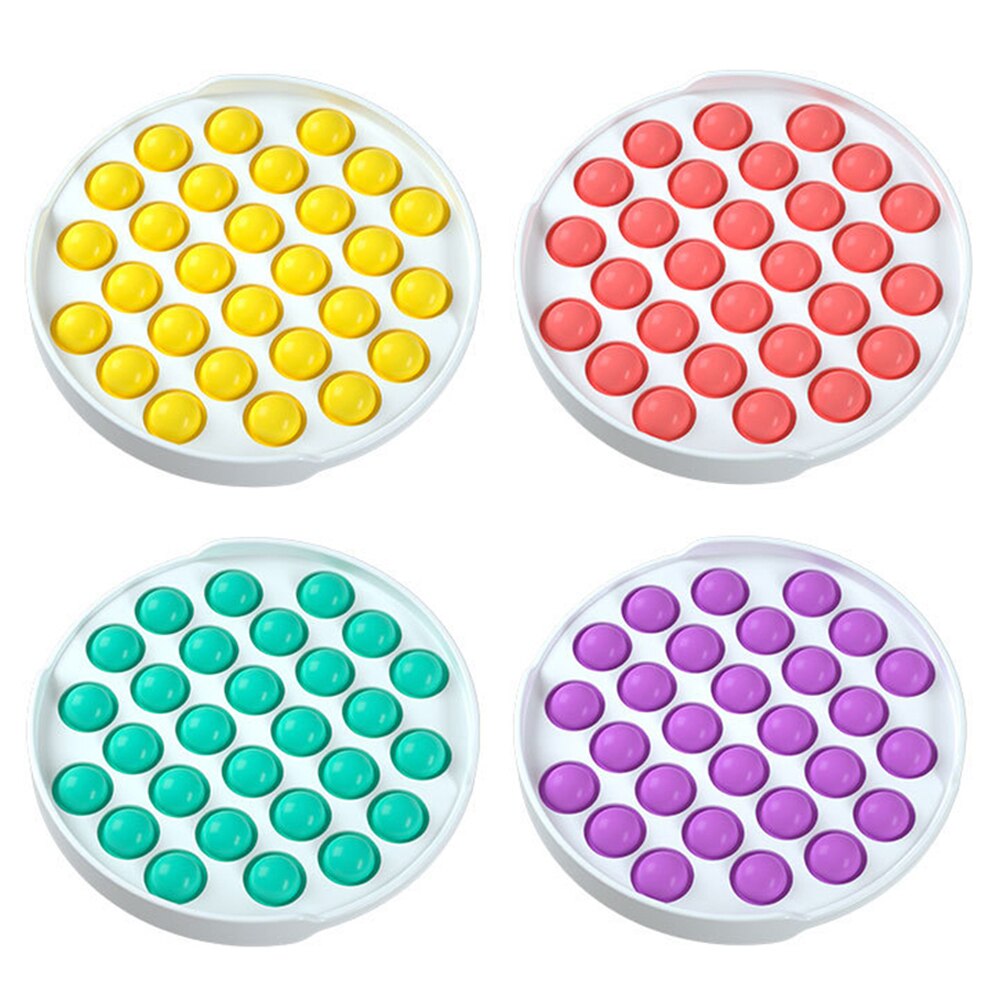 Push Bubble Fidget Toys pop it Autism Special Needs Stress Reliever Relieve Stress Increase Focus Interactive Soft Squeeze Toy