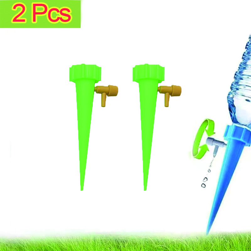 Drip Irrigation System Drip Watering Plant Water Dripper Automatic Self Watering Adjustable for Flower Plant Water Dripper: Burgundy