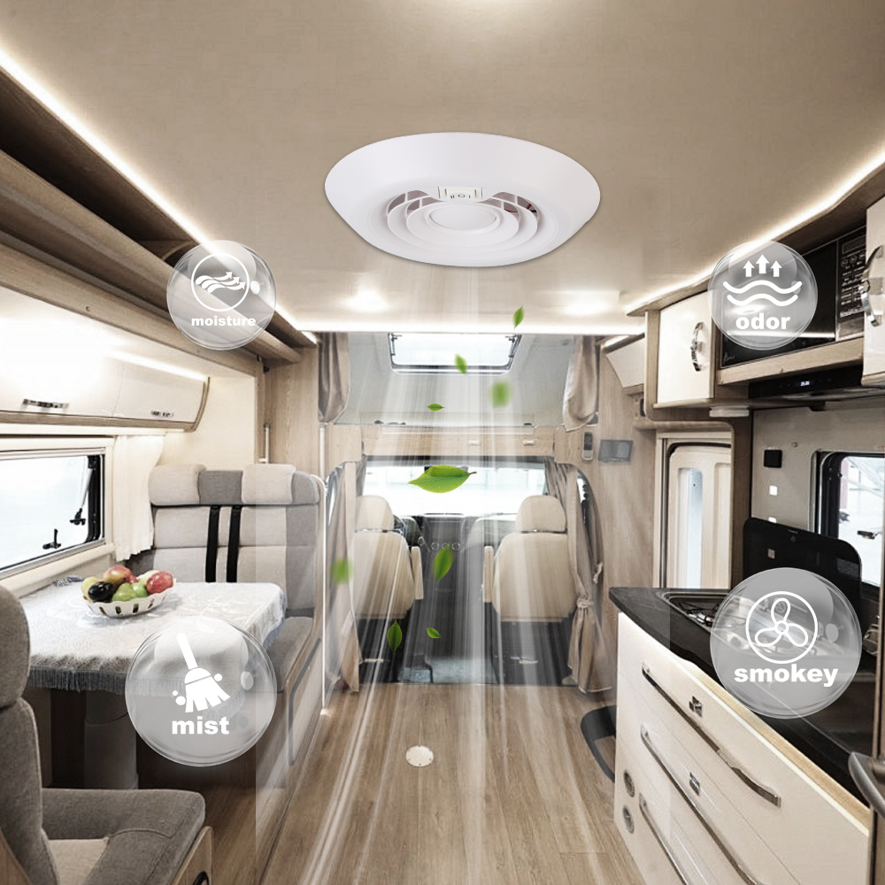 Campingvogntilbehør 12v biler stillegående vifte for bobilhenger campingvogn bilstyling sterk vindventilasjon avtrekksvifter sideluftuttak