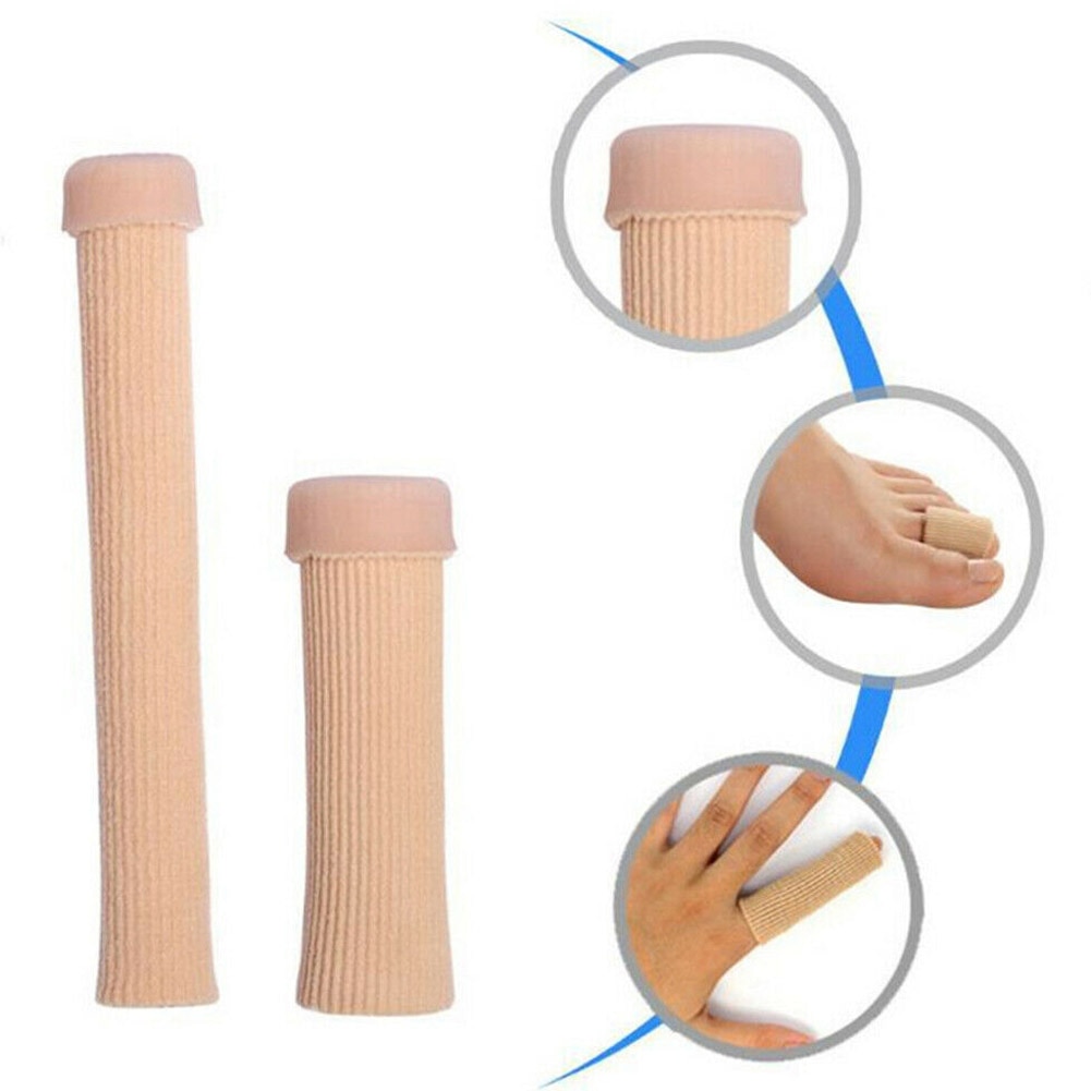Protector de dedos de los pies de tela, tubos separadores, alivio del dolor de manos y pies, vendaje suave, herramientas para el cuidado de los pies, herramientas de protección de callos, 1 ud.