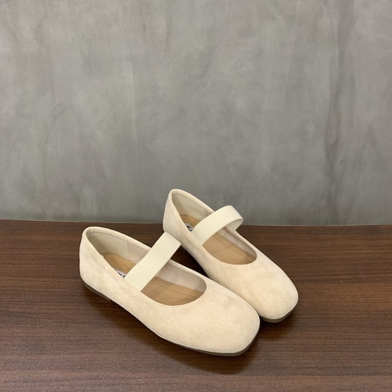 Appartamenti Scarpe da donna Autunno Morbido Casual Scarpe basse da donna di marca Accogliente Walking sandali eleganti in tinta unita Mujer Elegante 2024 Nuovo: Beige / 39
