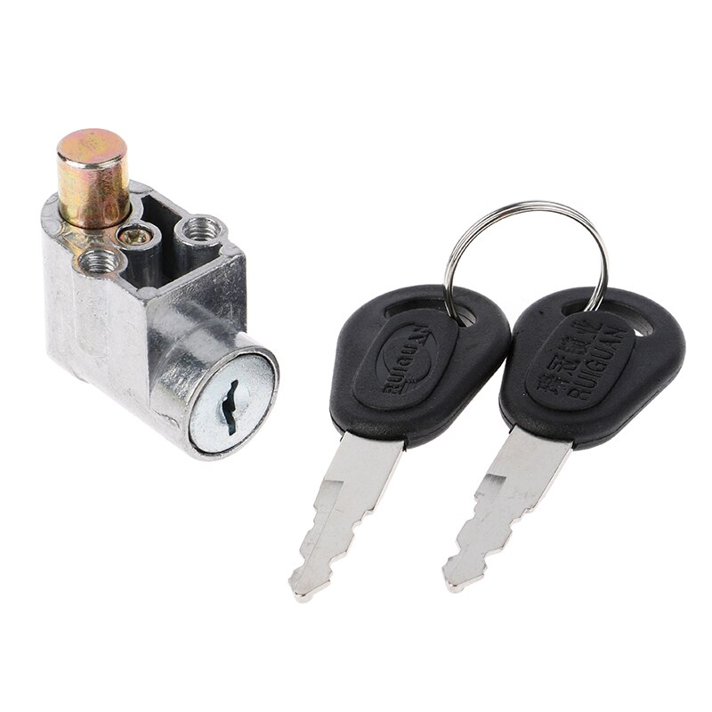 1pc tændingslås batteri sikkerhedspakke kasse lås  + 2 nøgle til motorcykel elektrisk cykel scooter e-cykel