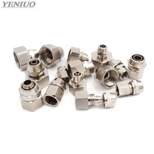 Pneumatische Snelle twist Fittings 4 ~ 12mm OD Tube 1/8 "1/4" 3/8 "1/2" BSP binnendraad Luchtslang Quick Gezamenlijke Koppeling Connector