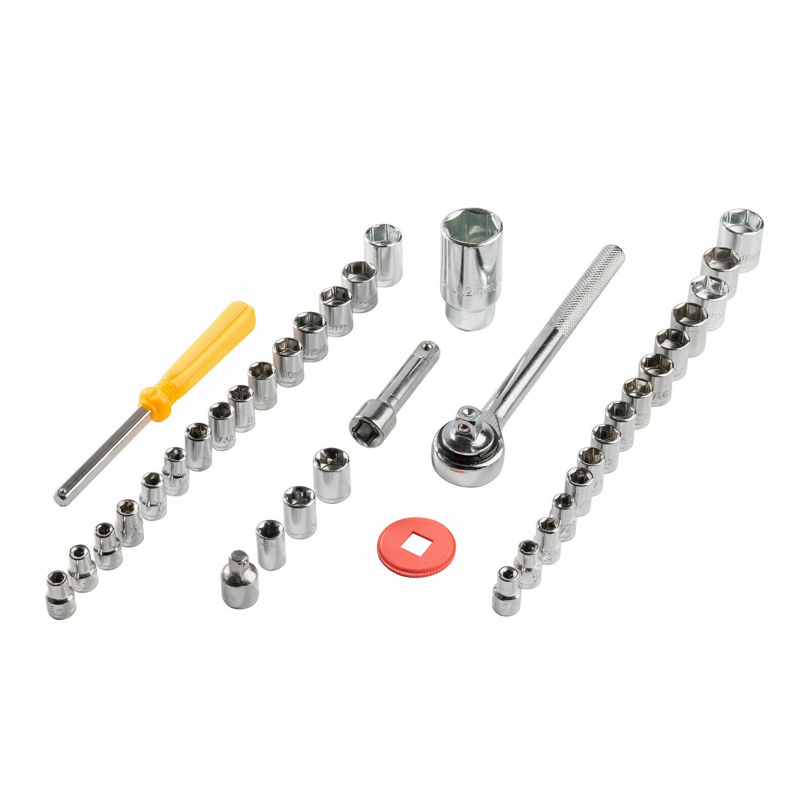 1/4-Inch Drive Socket Ratchet Wrench Socket Bit Combination Tools Kit 40 Pcs