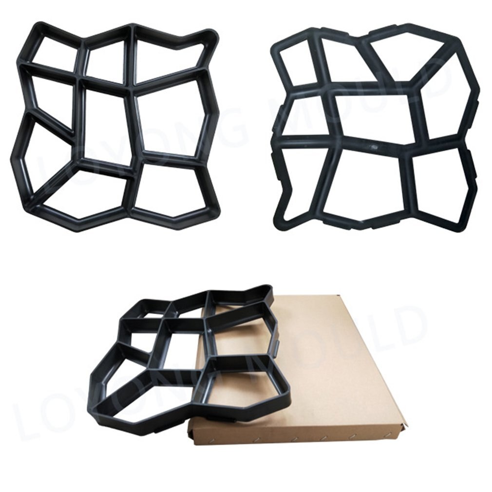 Moule à béton réutilisable pour la création de passerelles en béton et en pierre, moule à ciment pour le pavage et les carreaux de sol