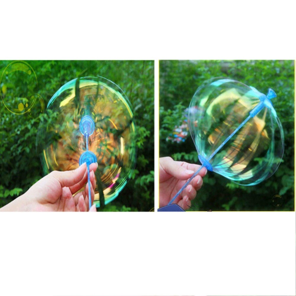 1 pz colorato Divertente Popolare Bolla di Sapone tutto'aperto Activety Bacchette Giocattoli Divertito per il Capretto Del bambino Scosse Bastone Soffia Gioco