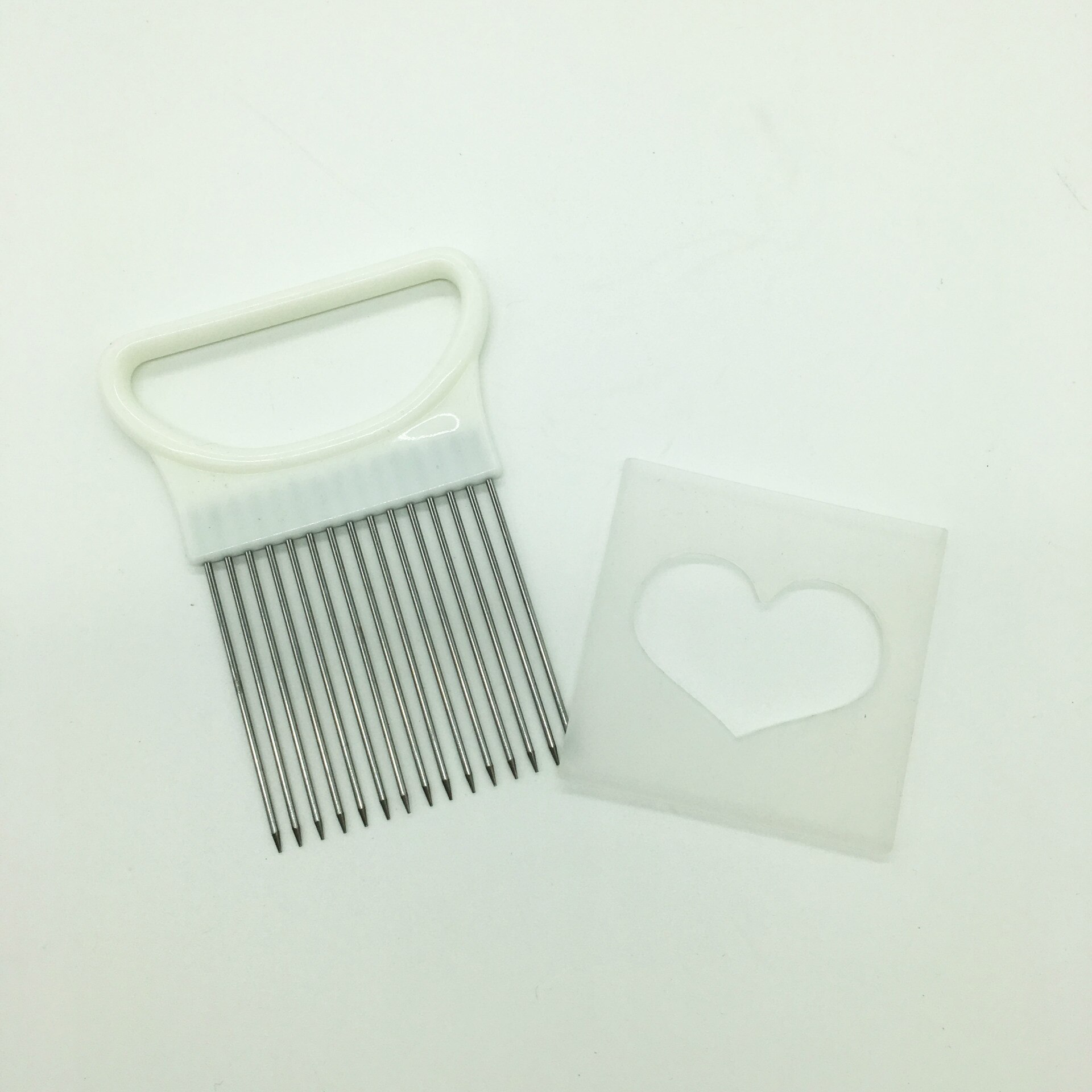 Multifunctionele groentesnijders keukenaccessoires uien- en aardappelsnijders groentesnijderhouder vorken raspen: Wit