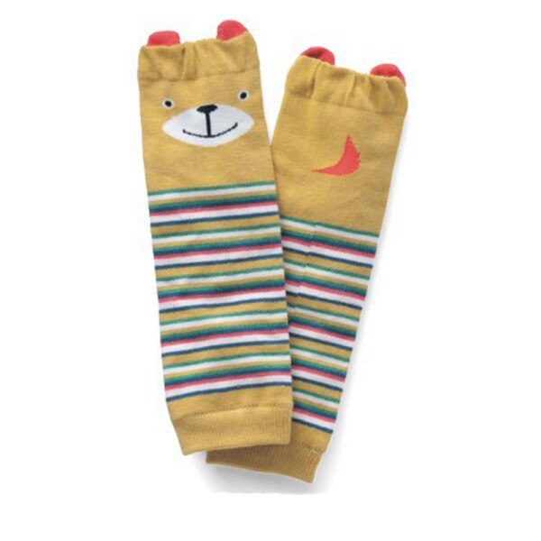 Cartoon Air Conditioning Baby Leg Warmers Baby Boys Girls Toddler knee-length Striped Leg Warmer Y13: Yellow
