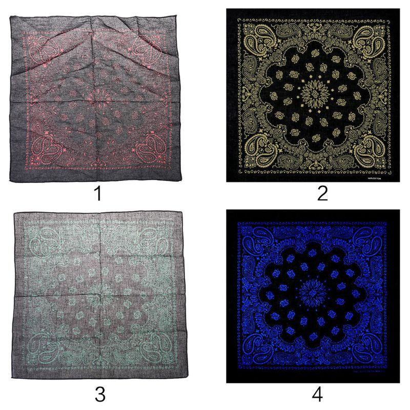 Etniczne kolorowe słonecznik podwójne z tkaniny tureckiej w kwiaty dla obu płci bawełna kwadratowy szalik motocykl z pałąkiem na głowę Bandana biodro-chmiel opaska krawat