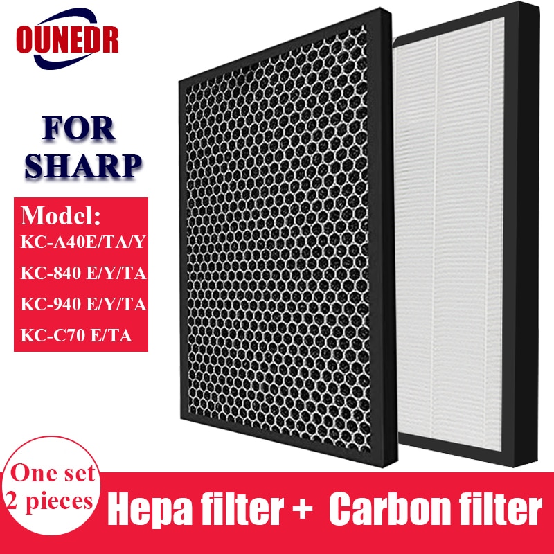 Replacement FZ-A40HFE FZ-A40DFE Filter Sharp Air Purifier KC-A40E/TA/Y KC-840E/TA/Y KC-940 E/Y/TA KC-C70 E/TA