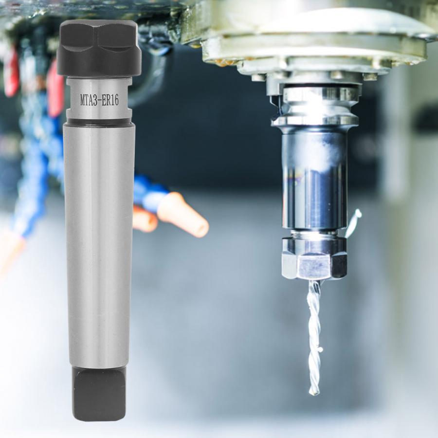 1Pcs MTA3 ER16/ER20/ER25/ER32 Morse Conus Spantang Houder M12 Schacht Carbon Staal Cnc frezen Draaibank Tool Chuck Verlengstuk