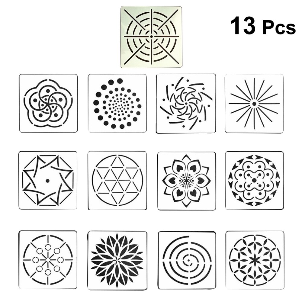 1 Set Mandala Dotting Painting Templates for Scrapbook Art Projects DIY Painting Craft