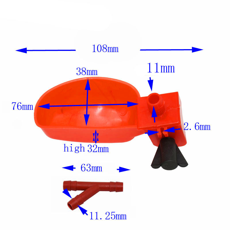 Comederos de codorniz de 5 uds., vasos para gallinas, utensilios de alimentación para aves Rojas, tazón de agua automático, suministros para apicultura y aves
