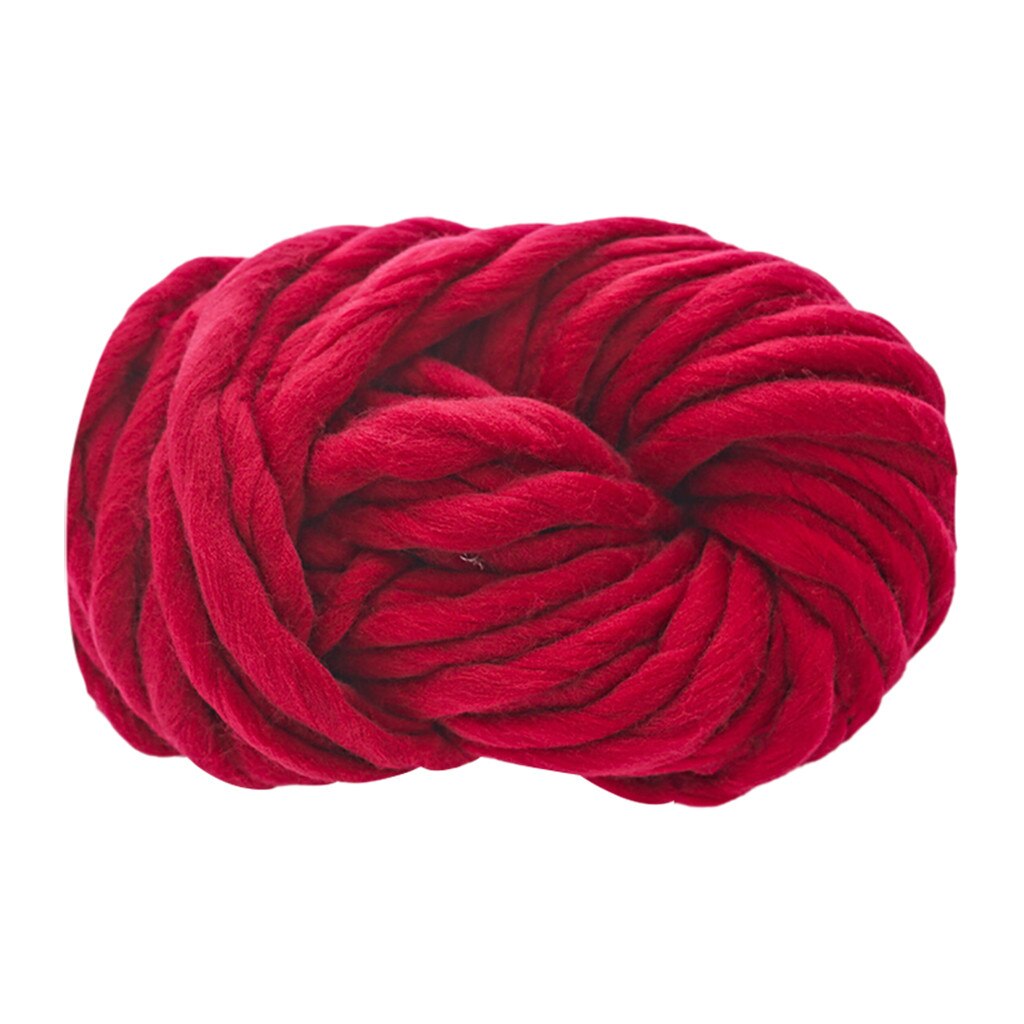 250G Super Breien Deken Chunky Garen Dikke Arm Zwervende Omvangrijk Merino Wol Garen Haak Draad Breien Dekens Hoed Sjaal # YL1: Red 