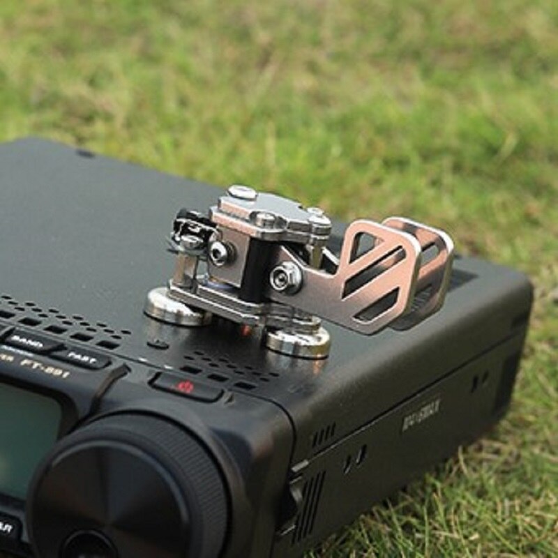 Mini Cw Sleutel Morse Code Kortegolf Amateurradio Twee Manier Radio Paddle