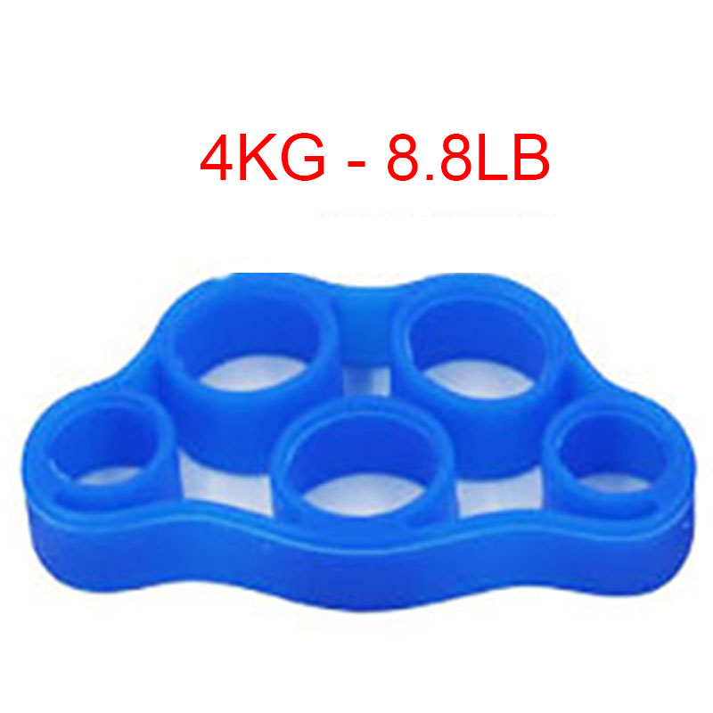Silicone Grip Device Finger Exercise Stretcher Arthritis Hand Grip Trainer Strengthen Rehabilitation Training To Relieve Pain: Light blue