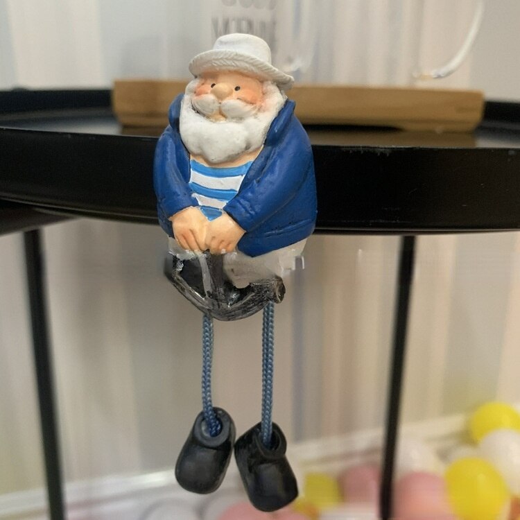 Home Antique Captain Series Refrigerator Magnets Resin Hanging Feet Doll Refrigerator Magnets: mariner