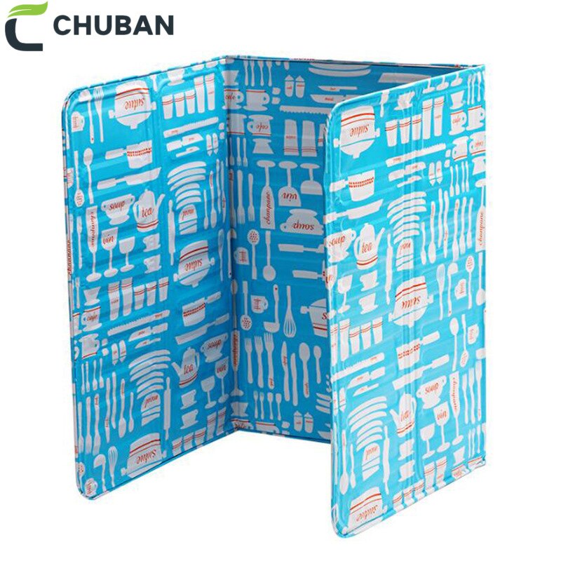 CHUBAN durable Printed Aluminum Foil Oil Block Oil Barrier Stove Cook Anti-Splashing Oil Baffle Insulation Kitchen Supply A20