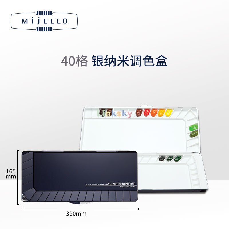 Mijello – Palette aquarelle à Fusion étanche à l&#39;air, Palette à double usage, étanche à l&#39;air, offre une variété de puits, pour les professionnels: MWP-3040
