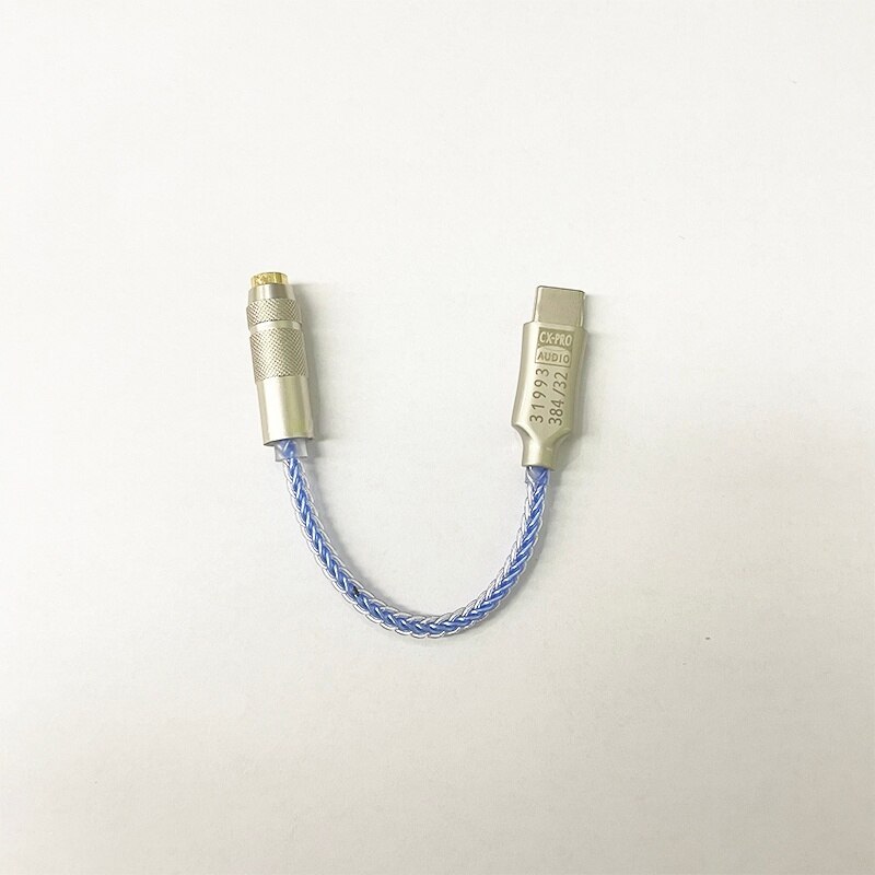Adaptador USB tipo C a auriculares HiFi de 3,5 Mm, Cable decodificador dac cx31993 para iphone, Samsung, xiaomi, ordenador: Blue Single cable