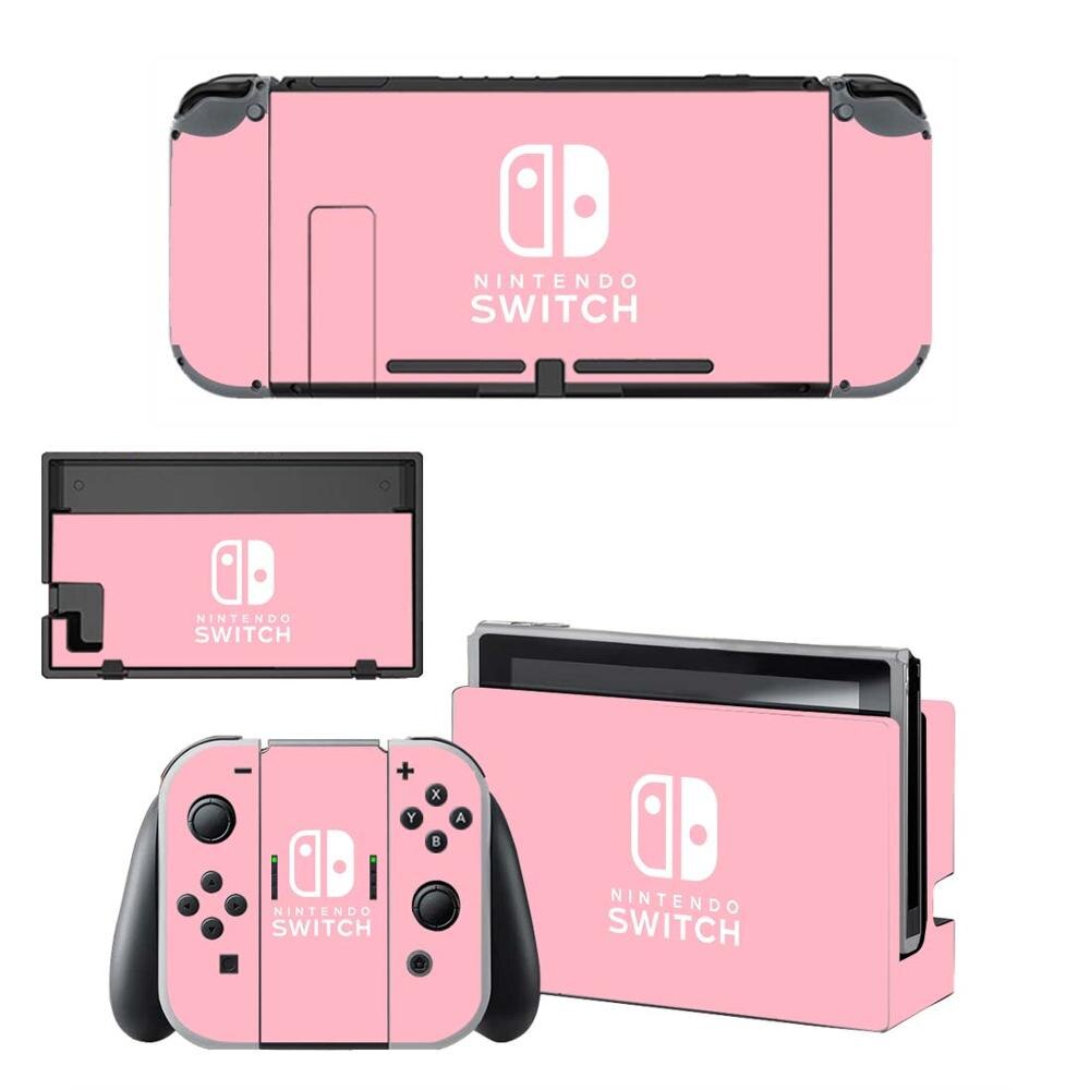 Pegatinas Rosa puro para Nintendo Switch, pegatinas de colores para consola Nintendo Switch y Joy-Con: KQBYSNS0064