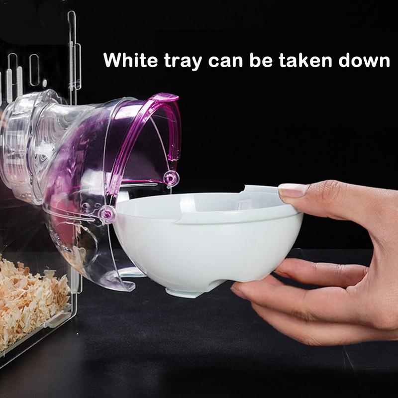 Small Pet Animal Cage External Bathroom with Toilet for Chinchilla Hamster Guinea Pigs Small Animal Bathing