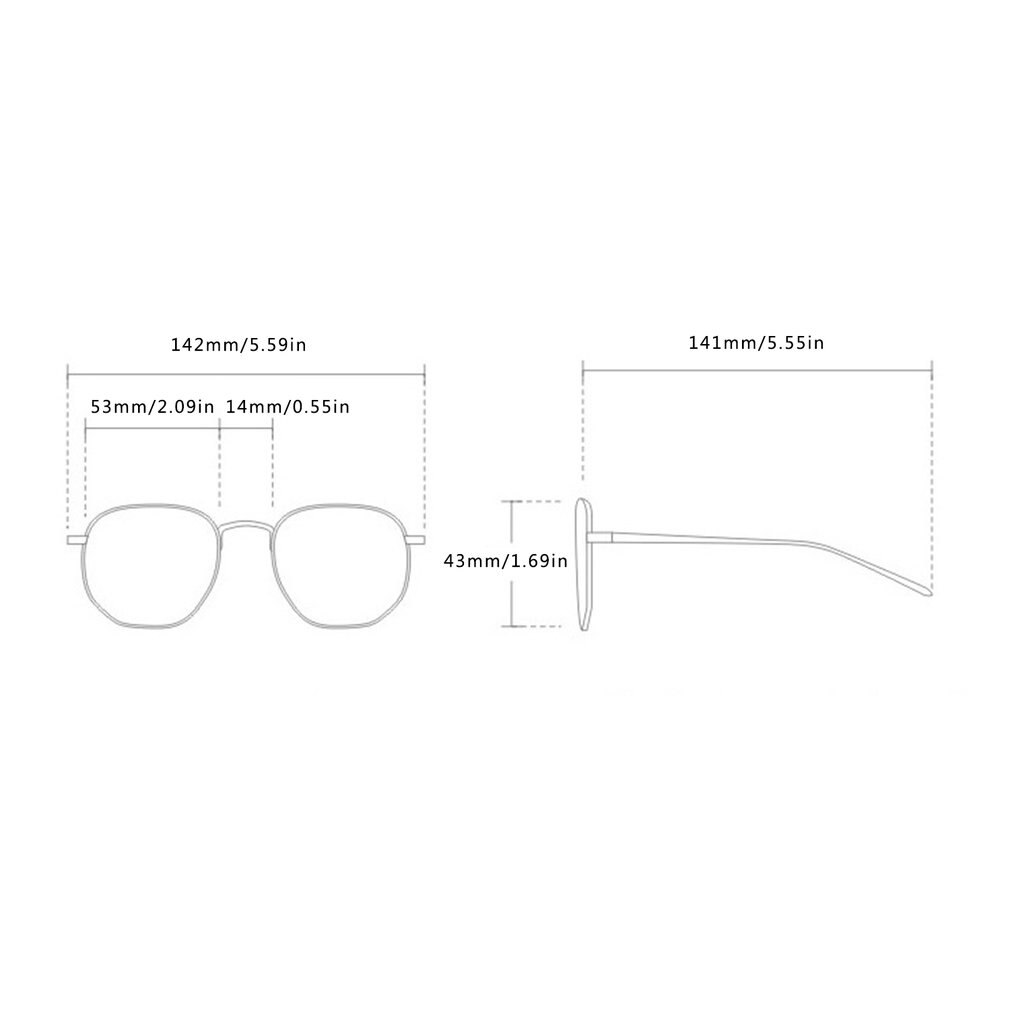 Anti-blue Light Glasses Protect Eyeys Frame Simple And Versatile Retro PC Flexible Hinge Comfortable Nose Pad Men Women