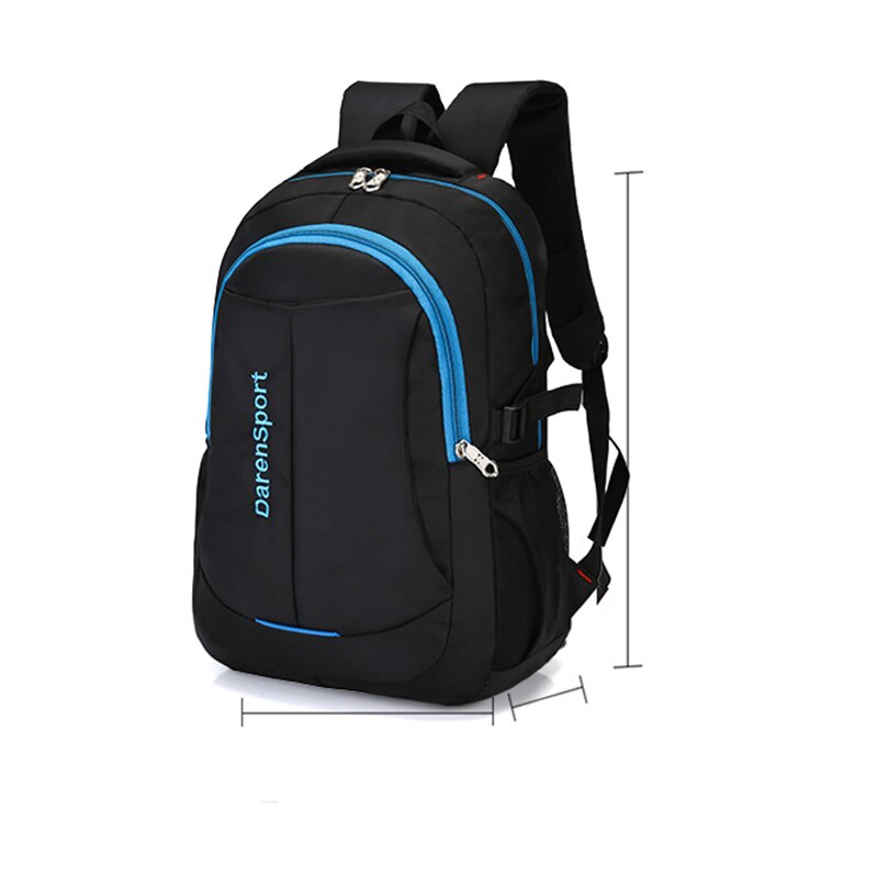 WEIXIER voyage en Nylon multi-fonction sac fermeture éclair sac ouvert sac à dos ordinateur portable de concepteur mâle classique sac