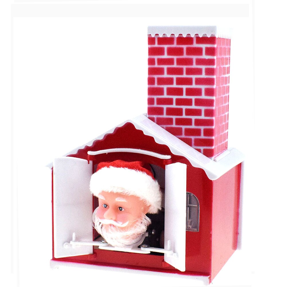 Klimmen Schoorsteen Kerstman Elektrische Speelgoed Muziek Kerstcadeau Grappige Speelgoed Voor Kinderen Jaar Party Doll: B