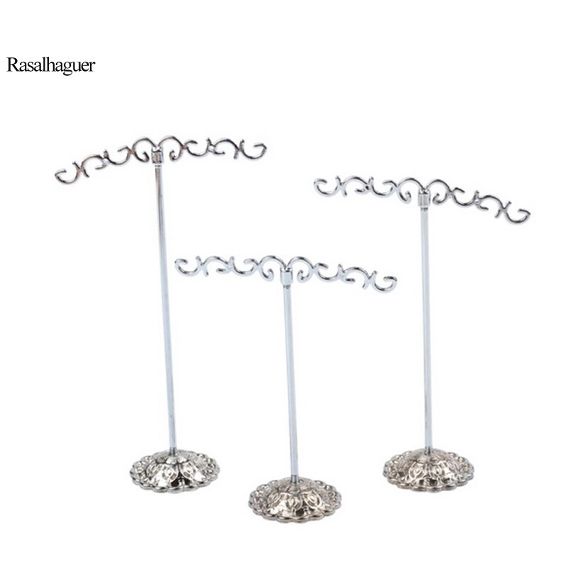 Silver Colors 3 pcs/Lot Jewelry Display Metal Earring Holder Display Crystal Jewelry Earring Display Stand 4 Options: B-silver