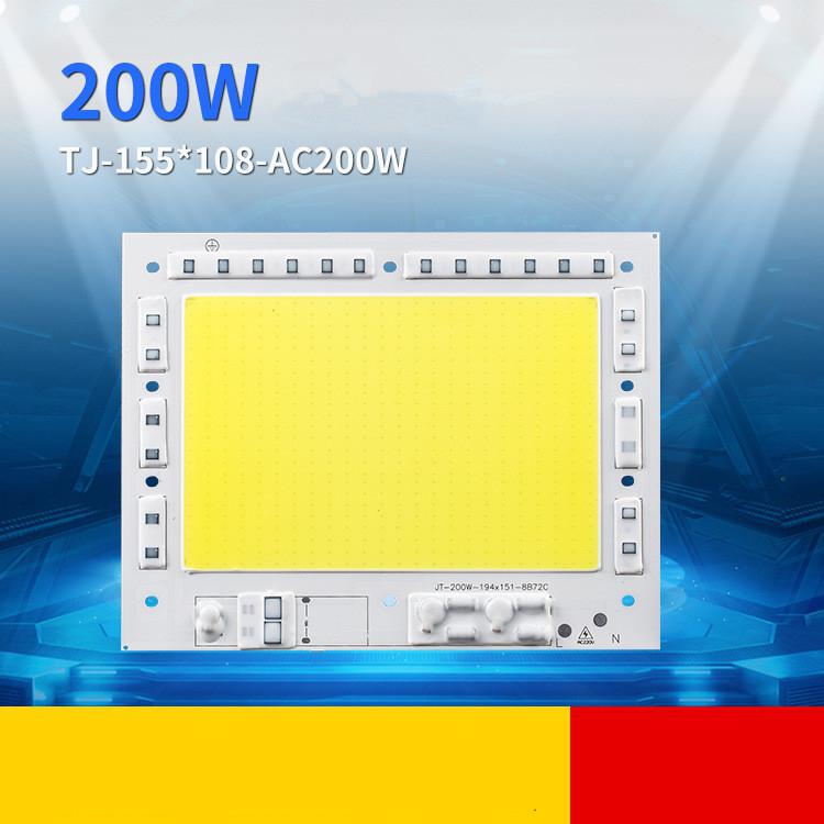 100W/150W/200W Ac 220V Driverless Cob Led Lamp Kraal Voor Outdoor Verlichting Led schijnwerper Spotlight Wit Warm/Wit: AC200W warm light