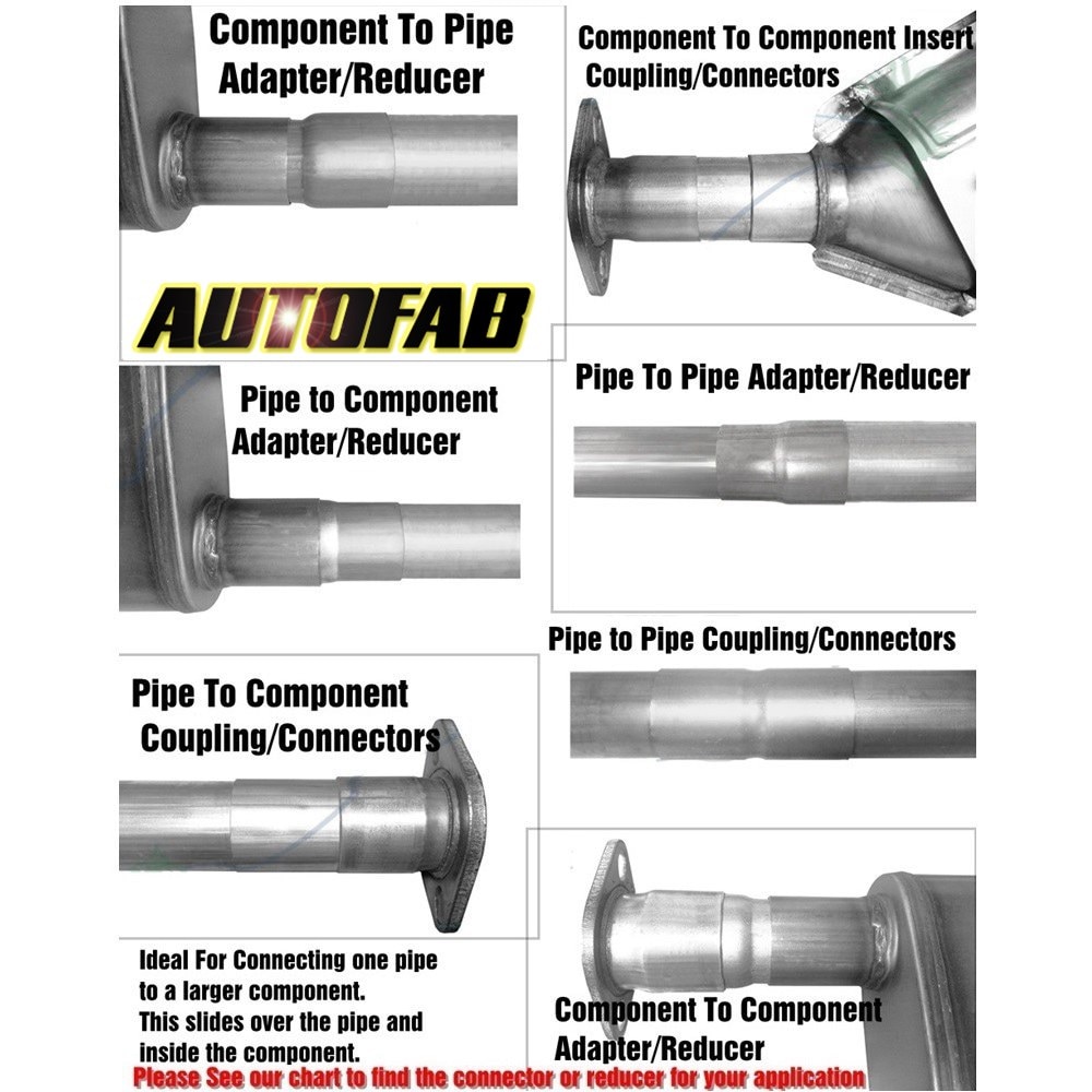 Od: 2 "2.25'' 2.75 ''3'' 3.5 ''Roestvrij Tapered Standaard Uitlaat Reducer Connector Buis AF-BJ