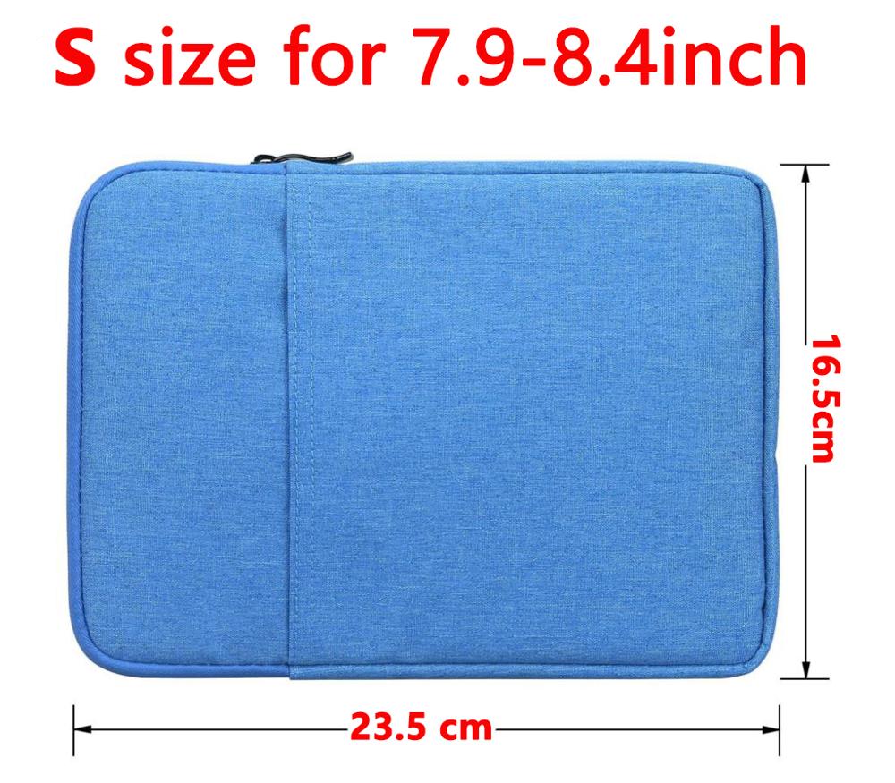 Portable Thickened inner bag Case For Teclast P80X/P80H 8inch tablet zipper Pouch Bag Case For Teclast X80HD/X80H/T8 + stylus