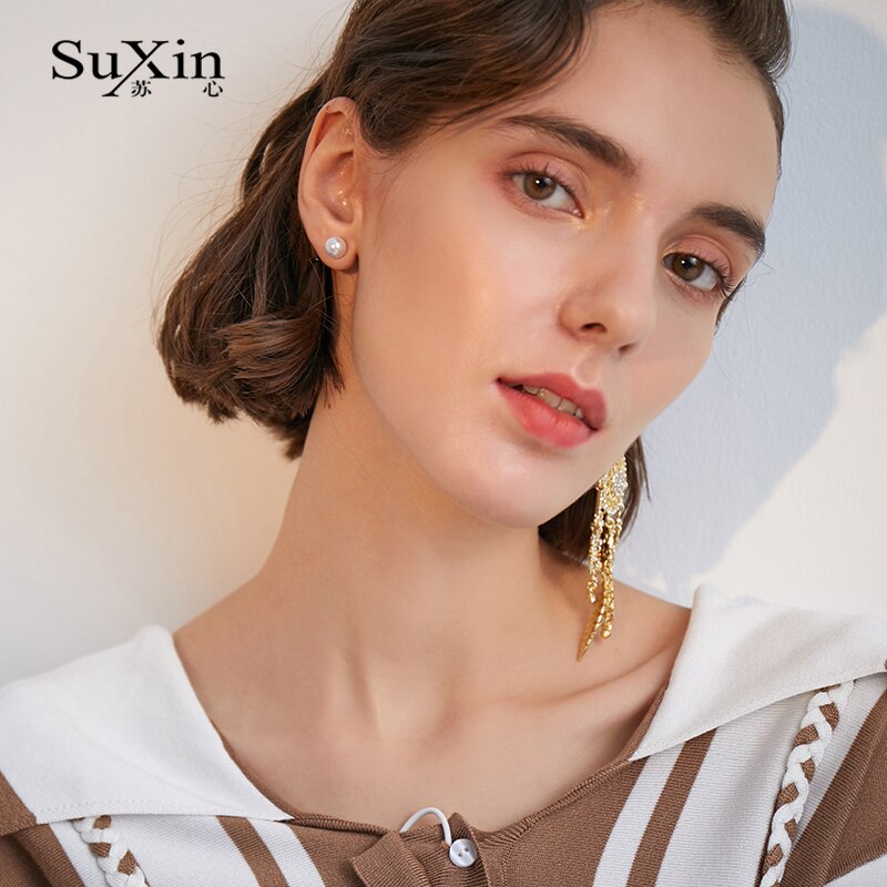 Suxin Vintage ▾ asimmetrico orecchini per le donne di strass artificiale carillon di vento orecchini di pendente Fidanzata Regali Del Partito